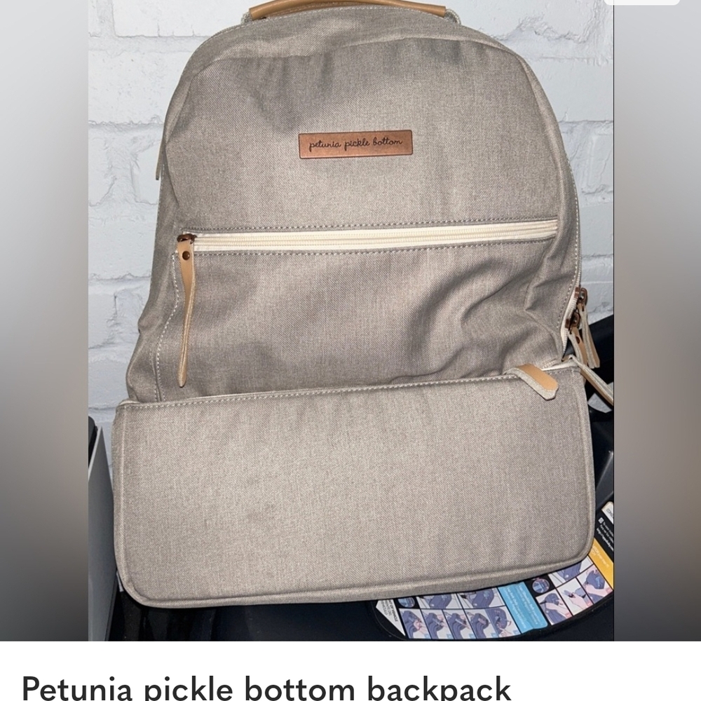Petunia Pickle Bottom Beige Backpack